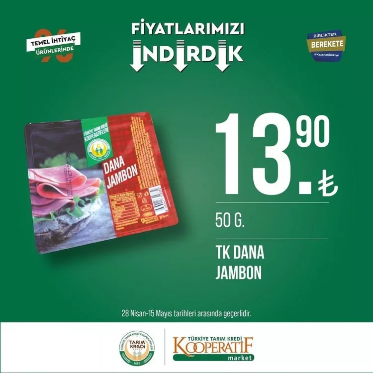 Tarım Kredi KOOP Çiftçi Marketleri 2-4 Mayıs 2025 İndirim Günleri! Tarım Kredi KOOP Çiftçi Marketleri 2-4 Mayıs 2025 İndirim Günleri!