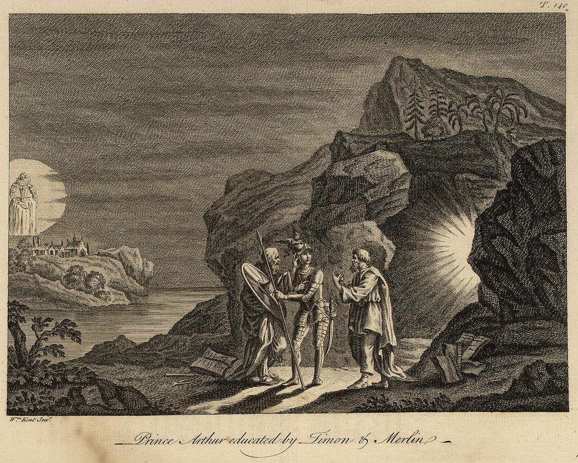 The Book Cover's Depiction Of Merlin And Arthur's Medieval Tale The Book Cover's Depiction Of Merlin And Arthur's Medieval Tale