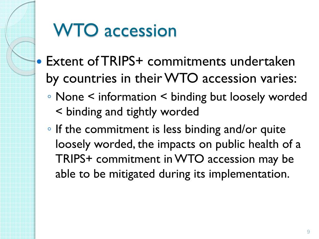 The Privilege Dilemma: Implications For WTO Accession The Privilege Dilemma: Implications For WTO Accession