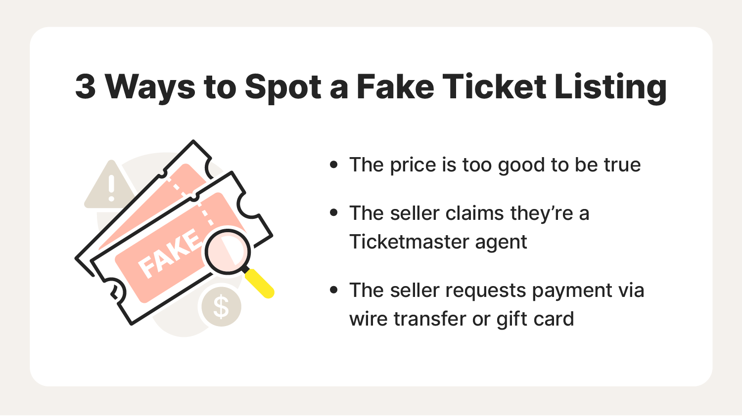 Ticketmaster Issues Urgent Warning About Fake Ticket Sellers Ticketmaster Issues Urgent Warning About Fake Ticket Sellers