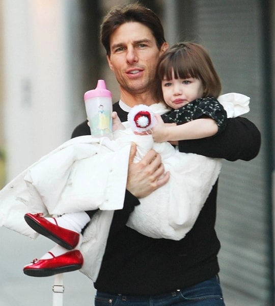 Tom Cruise And Suri Cruise: A Father's Post-Birth Action Tom Cruise And Suri Cruise: A Father's Post-Birth Action