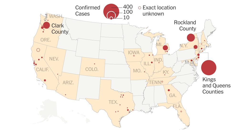 U.S. Measles Outbreak: Where Cases Are Being Reported U.S. Measles Outbreak: Where Cases Are Being Reported