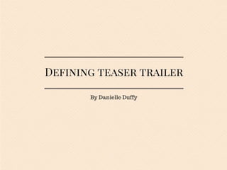 Understanding The Spectrum Of Teaser Trailer Success Understanding The Spectrum Of Teaser Trailer Success