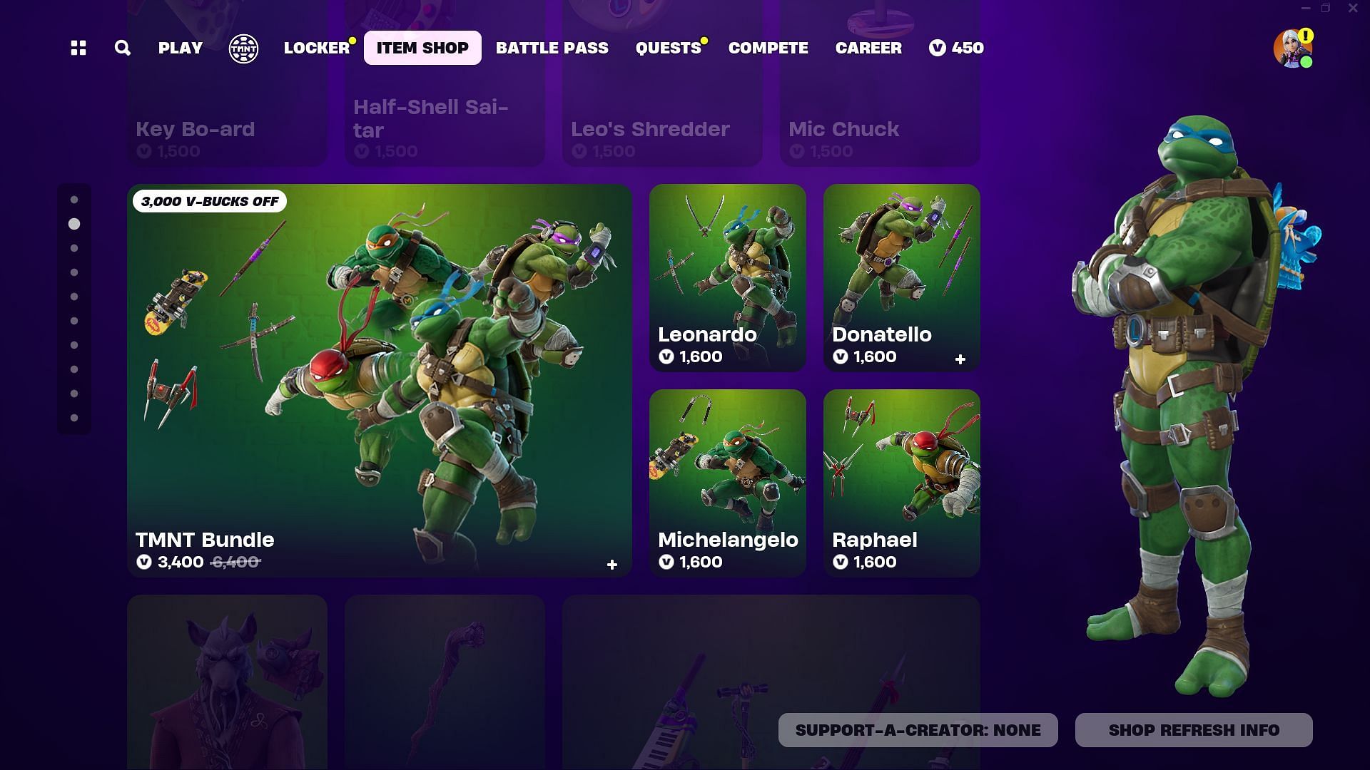 Unlocking Every Fortnite Teenage Mutant Ninja Turtles Skin Unlocking Every Fortnite Teenage Mutant Ninja Turtles Skin