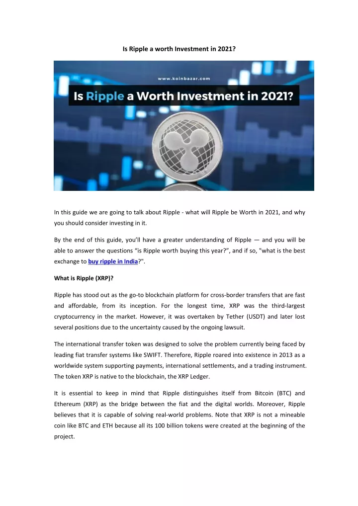 XRP (Ripple) Investment: Is It Worth Buying Under $3? XRP (Ripple) Investment: Is It Worth Buying Under $3?